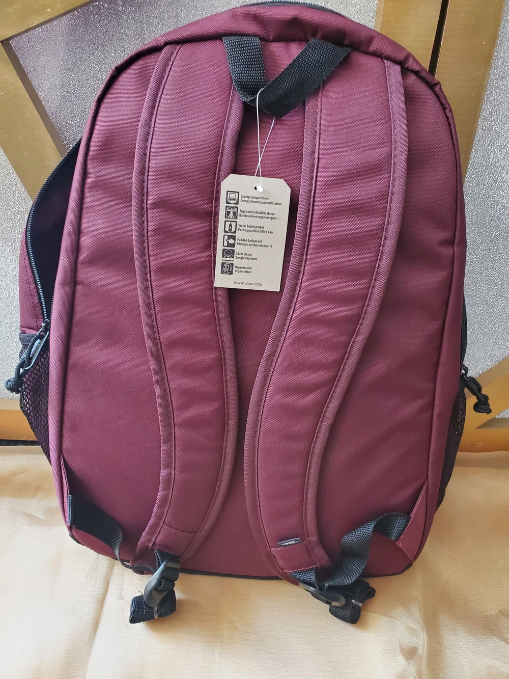 Vans Men's Burgundy Backpack - Classic Skate Pack